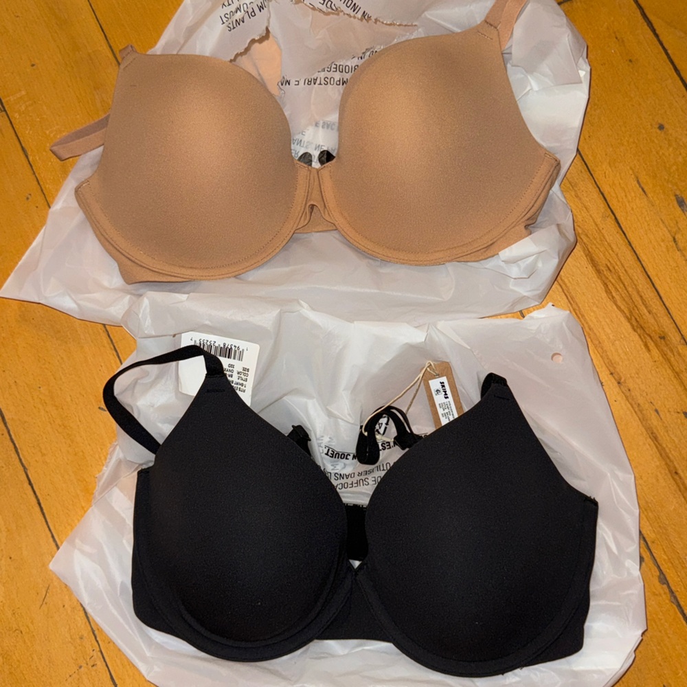 SKIMS Black and Tan Bras